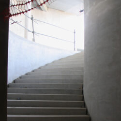 escalier rayonnant en béton